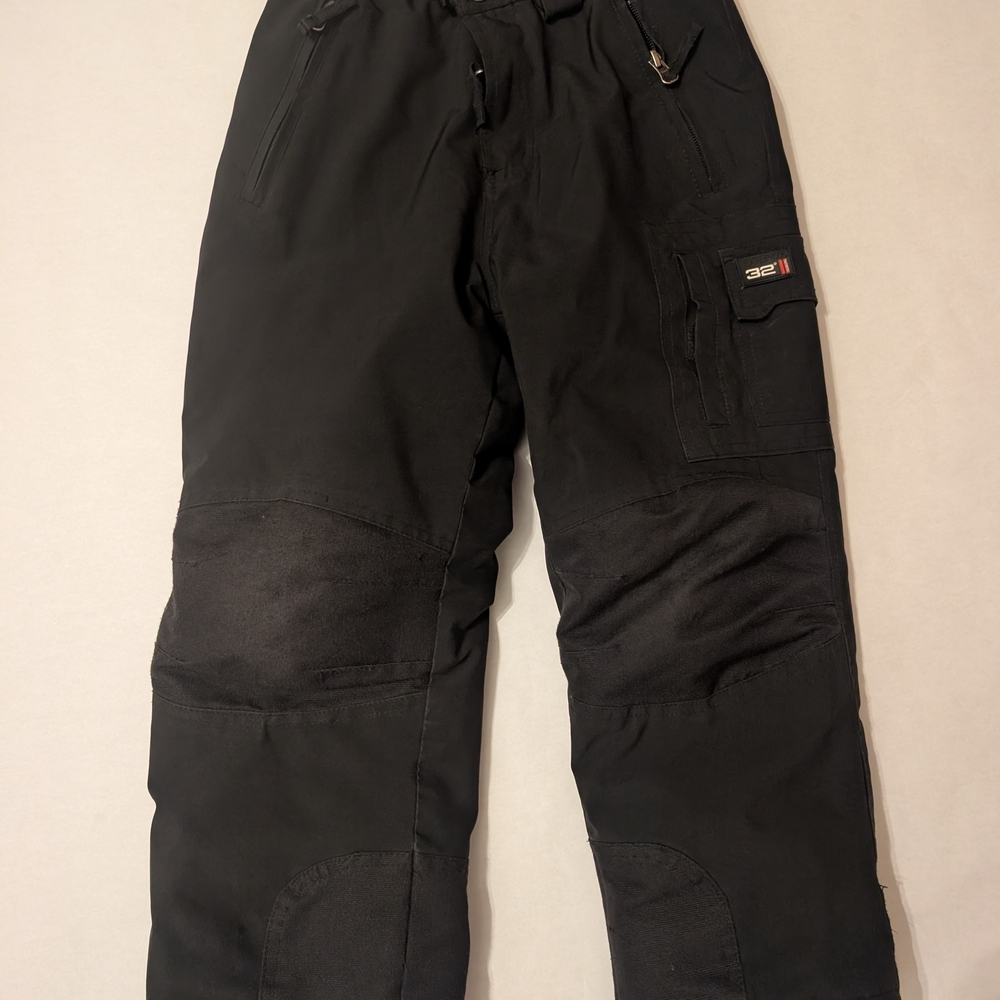 32 Degrees Black Kids Puffer Pants